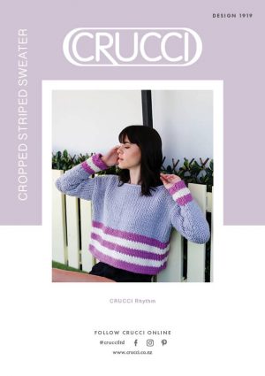CRUCCI Cropped Striped Sweater Pattern 1919