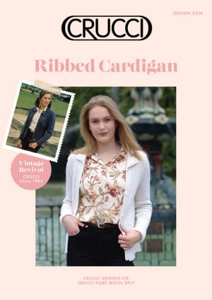 Crucci Knitting Pattern 2018 Ribbed Cardigan