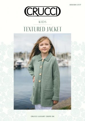 Crucci Knitting Pattern 2117 Kids Textured Jacket