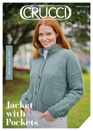 Crucci Knitting Pattern 2504 Jacket with Pockets