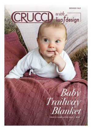Crucci + lisaF Knitting Pattern 263 Baby Trailway Blanket
