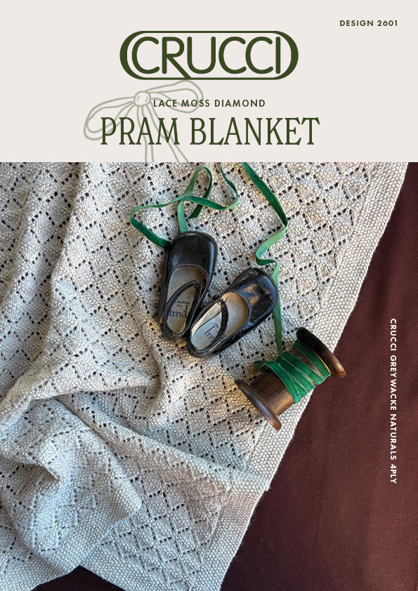 lace moss diamond pram blanket knitting pattern