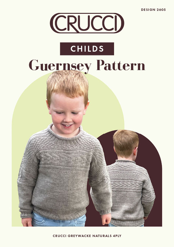 Childs Guernsey knitting pattern