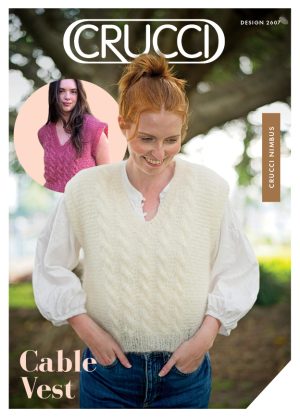 Crucci Knitting Pattern 2607 Nimbus Cable Vest